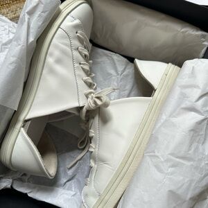 Freda Salvador EDA D'Orsay Sneakers in White Calf